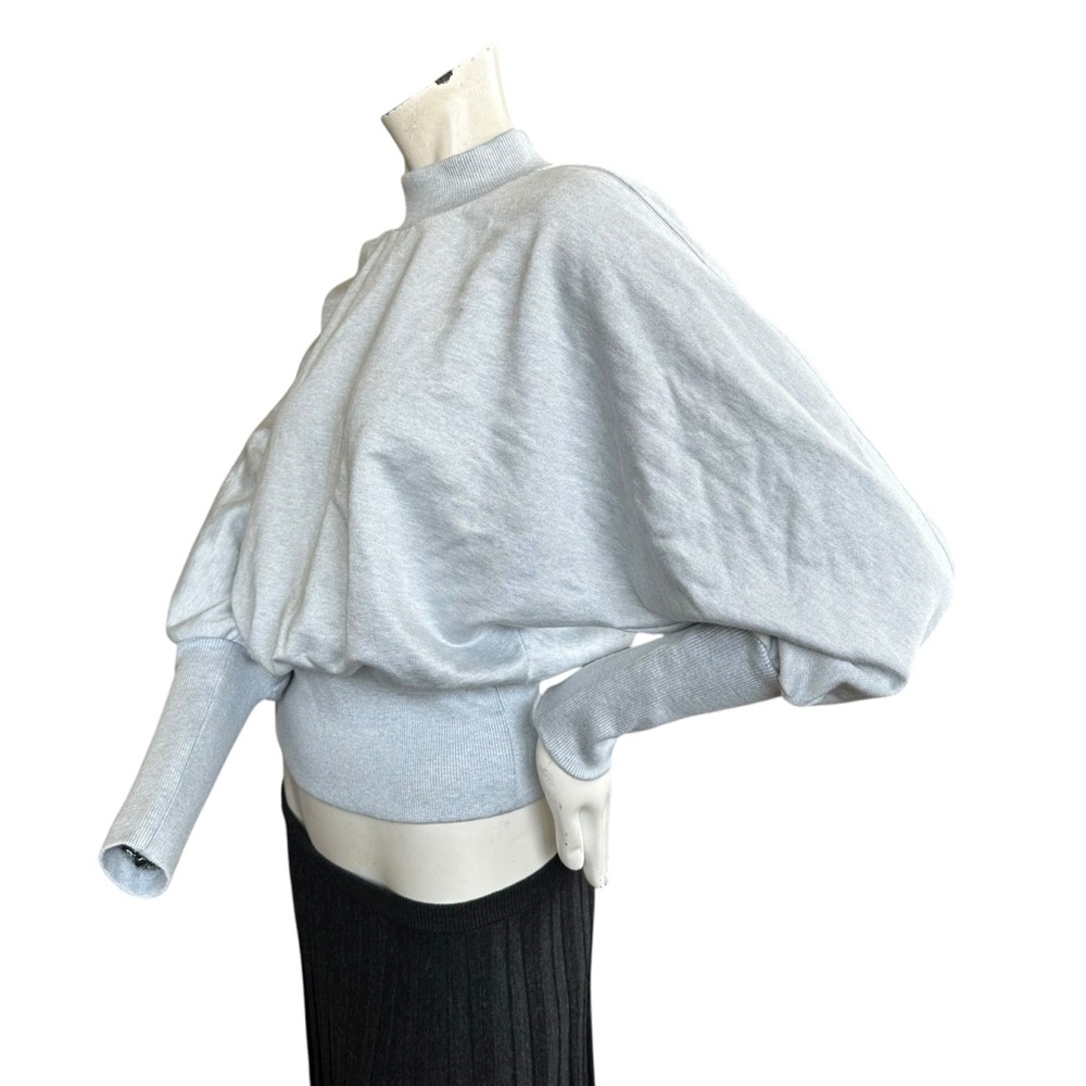 Opening Ceremony Icy Grey Mockneck Pullover Dolman Sleeve Sweater Top Size Small - Picture 8 of 12